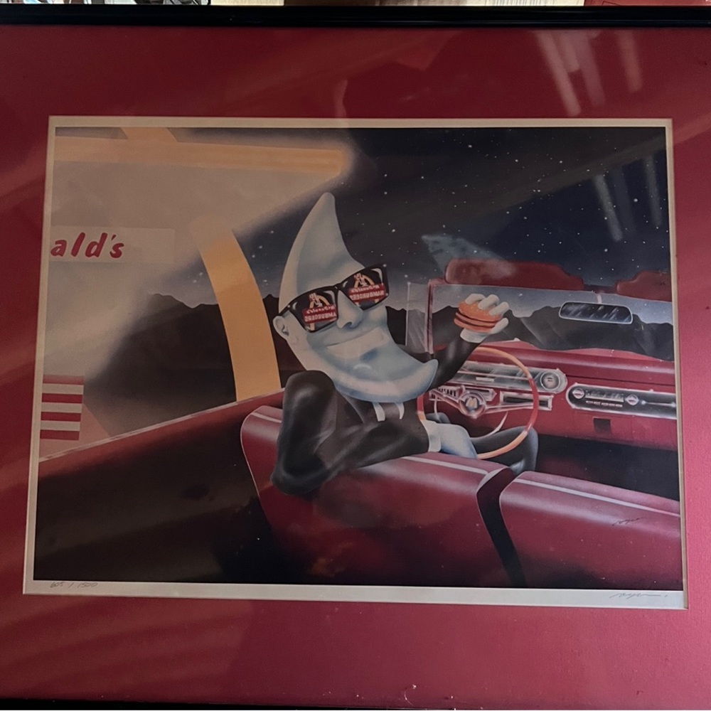 4 vintage McDonald’s paintings